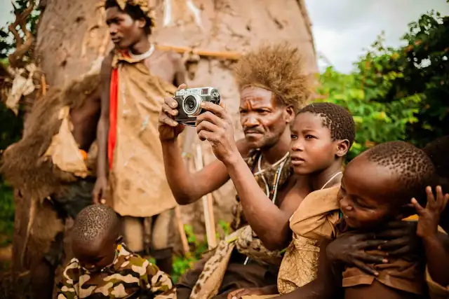 Camera photography session in Tanzania