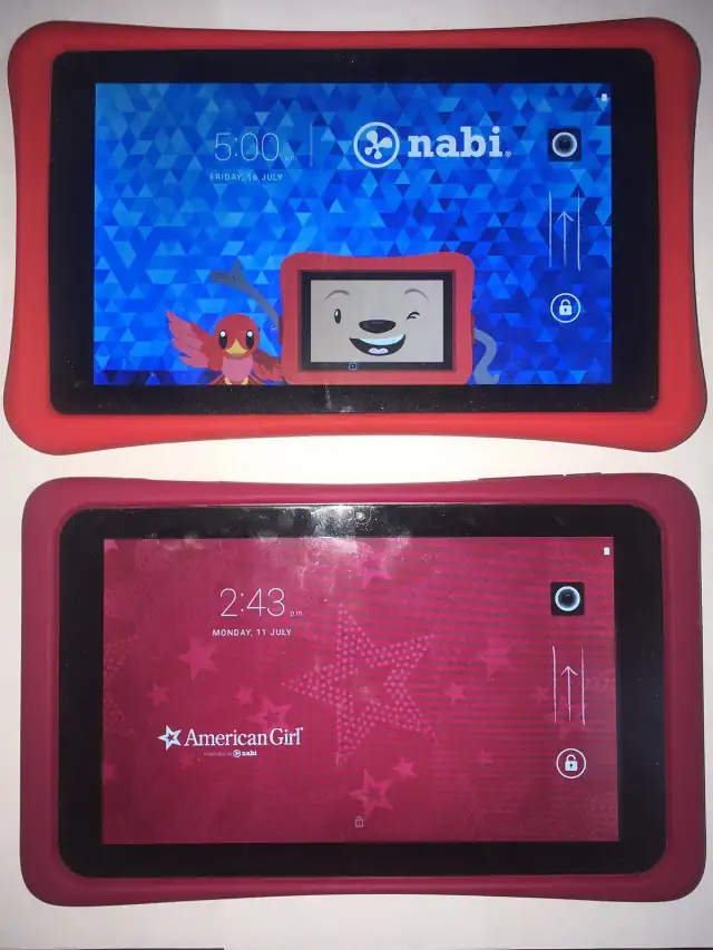 Nabi SE and American Girl tablets