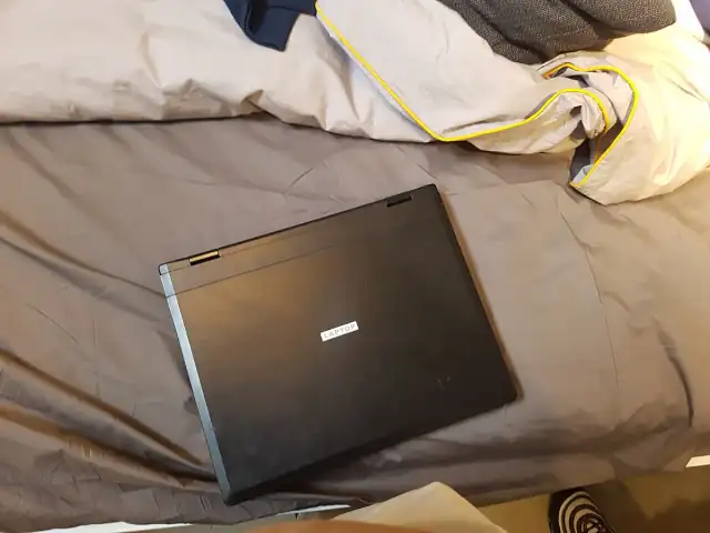 Dummy laptop in furniture store