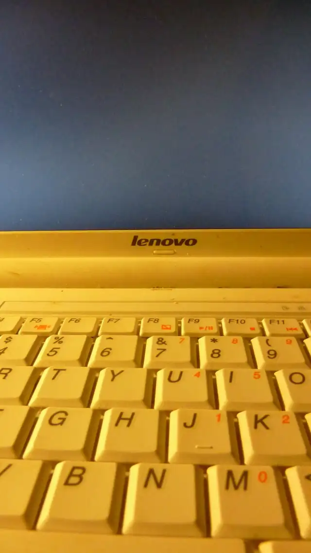 Journalist at work... laptop, recorder.... 01