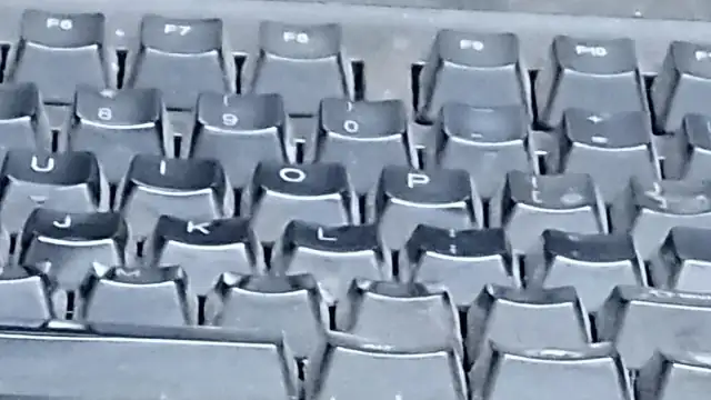Computer keyboard in black and white 33
