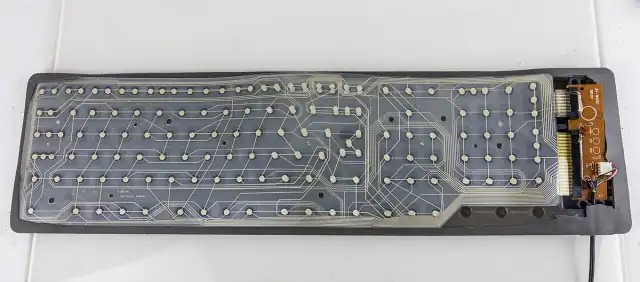 Flexible computer keyboard   case opened 9224