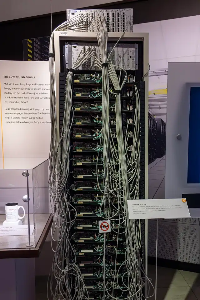 Google server, circa 1999, Computer History Museum