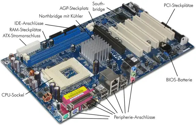 ASRock K7VT4A Pro Mainboard Labeled German