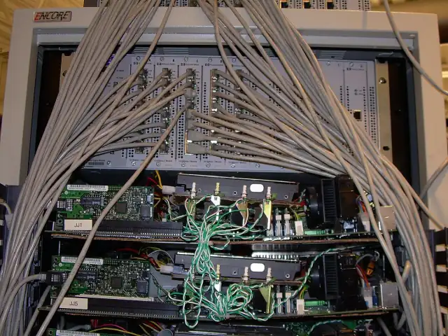 Google's First Production Server (1999) detail of networking Computer History Museum (2007 11 10 23.06.09 by Carlo Nardone)