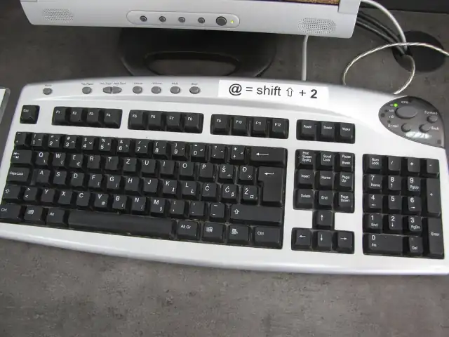 Croatian computer keyboard 3786
