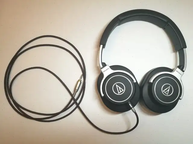 Audio Technica ATH M70x Headphones folded