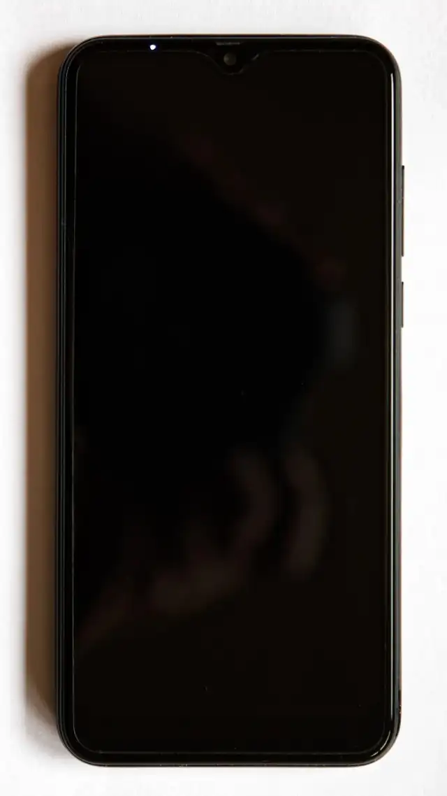 Blackview A60 Smartphone Android mobile phone front screen in standby mode