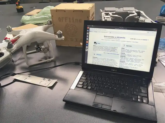 Dell Latitude E6410 laptop with Kiwix