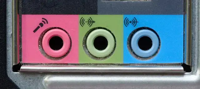 Computer mike, audio out, and audio in jacks