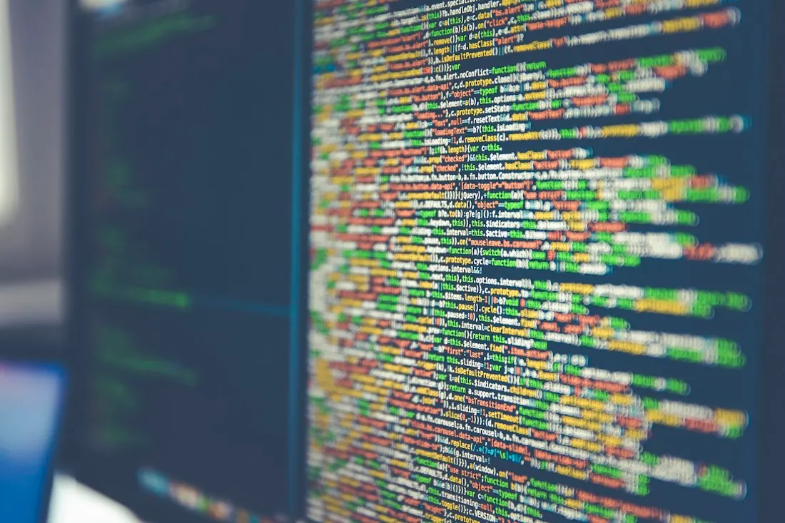 Lines of software code displayed on a computer screen