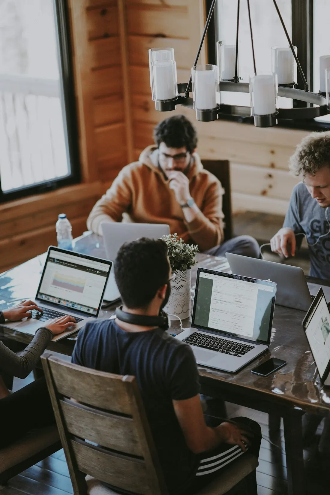 People working together at desks
